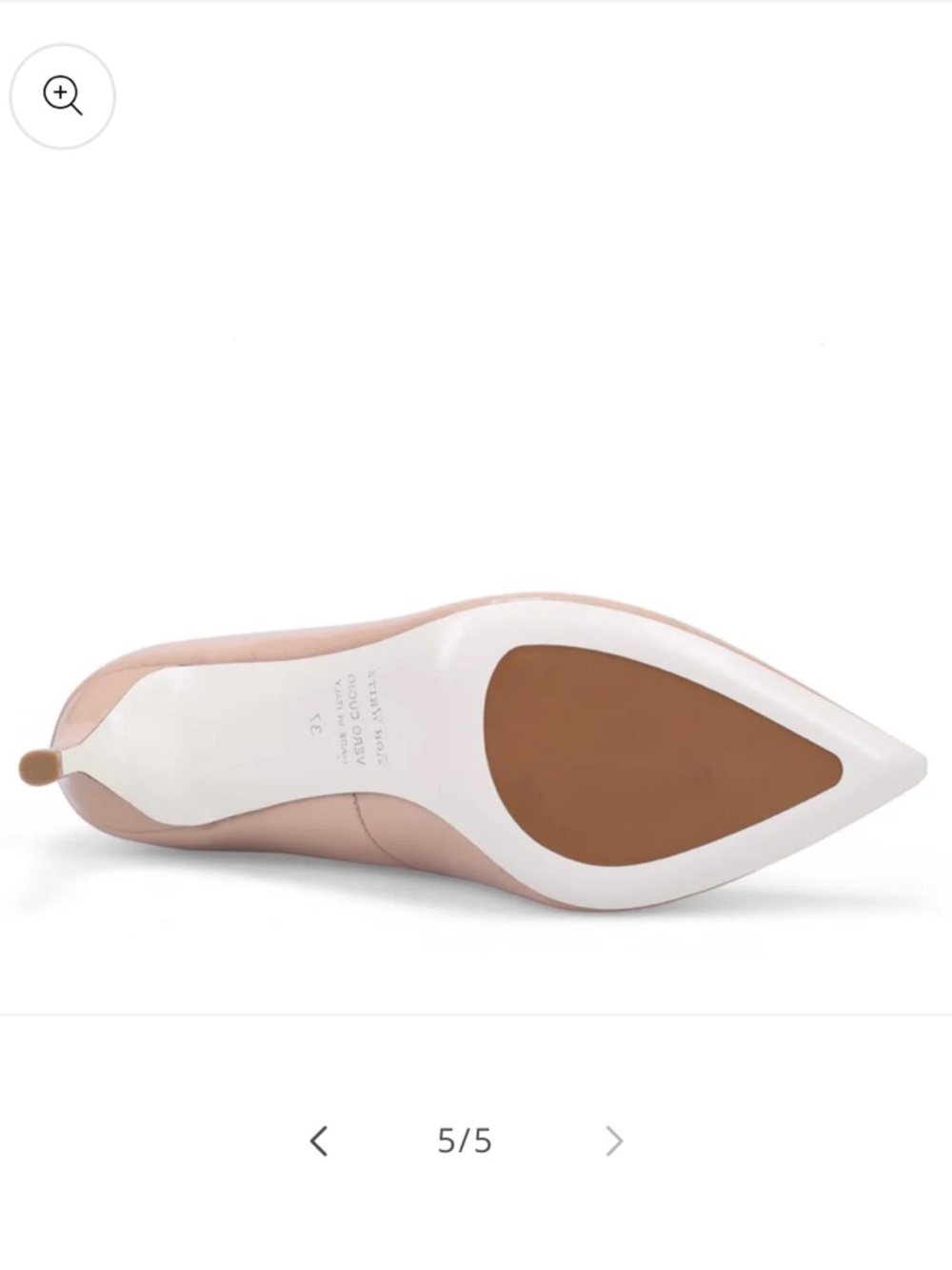 Ron White Cindy Patent Nude Heels Size 38.5/ 8 US Made in Italy. - Picture 6 of 15